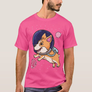 Demigirl Corgi In Space Trans Pride-849 T-Shirt