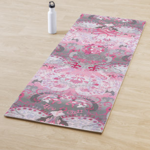 Demigirl Dragon Damask - Stylish Pride Flag Colour Yoga Mat
