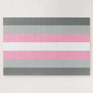 Demigirl Flag (Demi Girl Pride) (Gender Identity) Jigsaw Puzzle