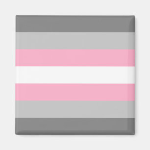 Demigirl Flag (Demi Girl Pride) (Gender Identity) Magnet