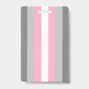 DemiGirl flag ID Badge