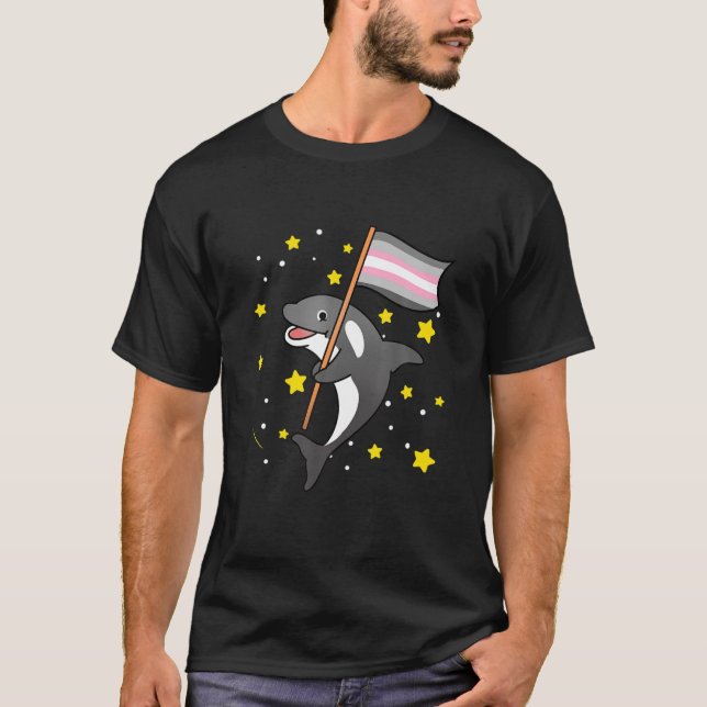 Demigirl Orca Demigirl Pride T-Shirt (Front)