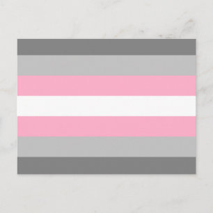 Demigirl Pride Flag Postcard