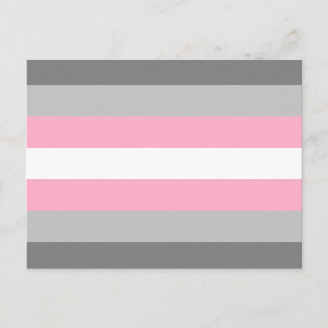 Demigirl Pride Flag Postcard (Front)