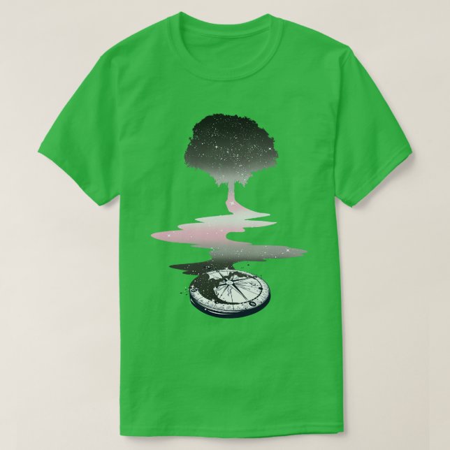 Demigirl Tree LGBT Pride Flag T-Shirt (Design Front)