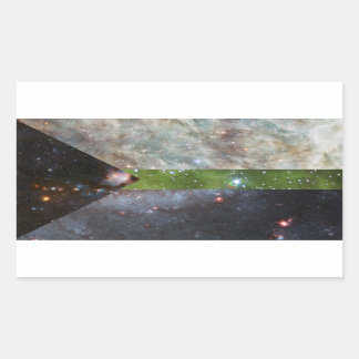 Demiromantic nebula flag stickers