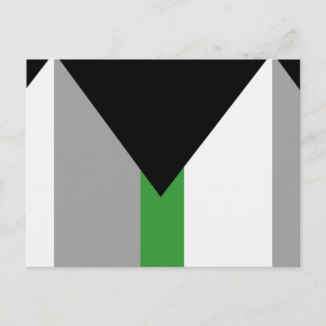 Demiromantic Pride Flag Postcard (Front)