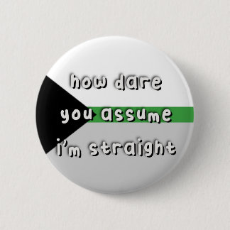 Demiromantic Pride - “How Dare You Assume” - LGBT 6 Cm Round Badge