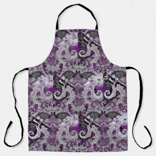 Demisexual Dragon Damask - Pride Flag Colours Apron