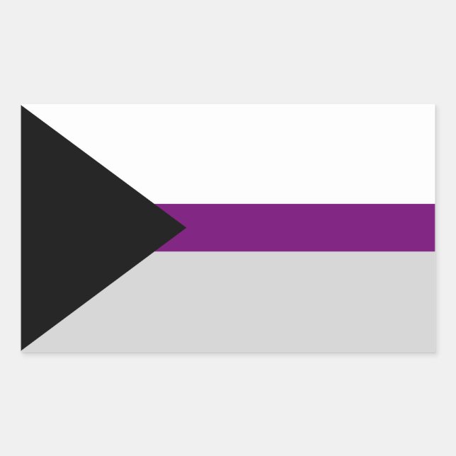 Demisexual Flag Rectangular Sticker (Front)