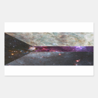 Demisexual nebula flag stickers