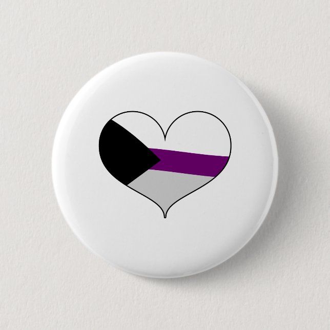 Demisexual Pride 6 Cm Round Badge (Front)