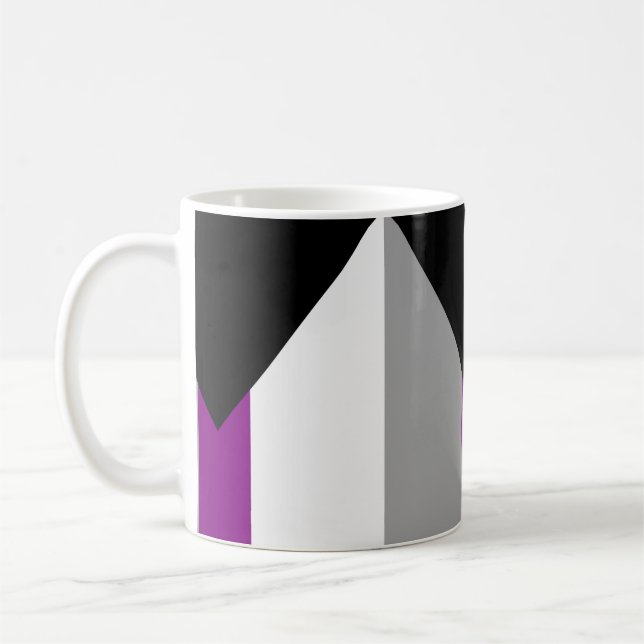 Demisexual Pride Flag Coffee Mug (Left)