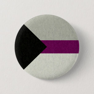 Demisexual Pride Flag Colored Background Design 6 Cm Round Badge