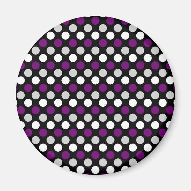 Demisexual Pride Flag Colours Polkadots Magnet (Front)