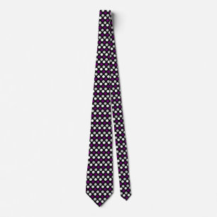 Demisexual Pride Flag Colours Polkadots Tie