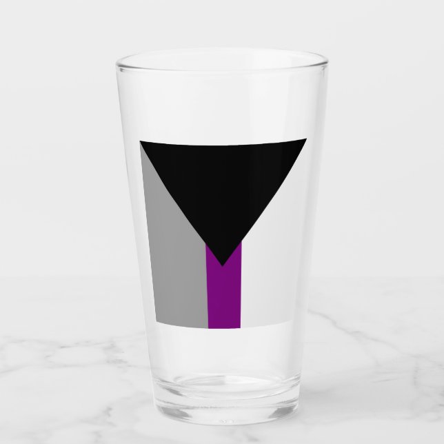 Demisexual Pride Flag Glass (Front)