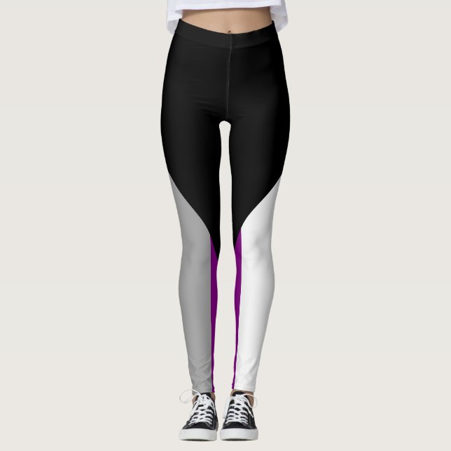 Demisexual Pride Flag Leggings (Front)