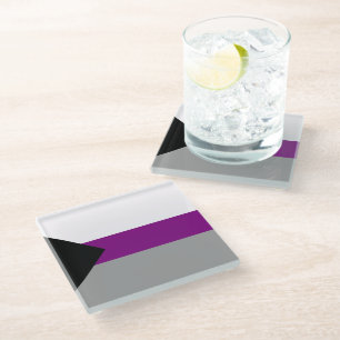 Demisexual Pride Glass Coaster
