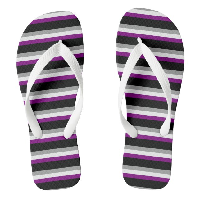 Demisexual Pride Jandals (Footbed)