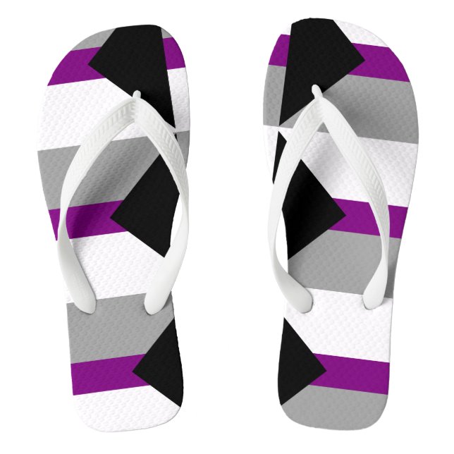 Demisexual Pride Jandals (Footbed)