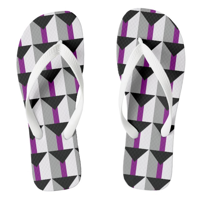Demisexual Pride Jandals (Footbed)