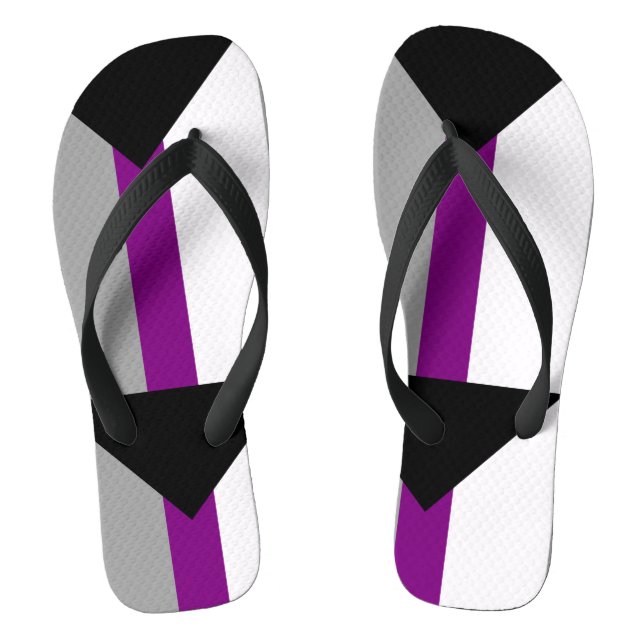 Demisexual Pride Jandals (Footbed)