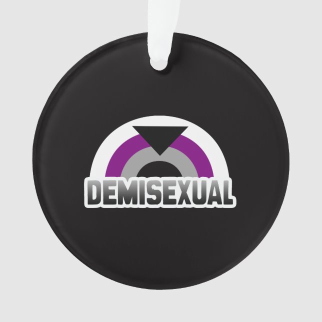 Demisexual Pride Ornament (Front)