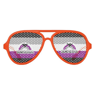 DEMISEXUAL RAINBOW AVIATOR SUNGLASSES