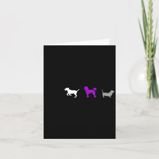 Demiual Pride Dogs Lgbtq Dog Mum _ Dad Demi Flag Card