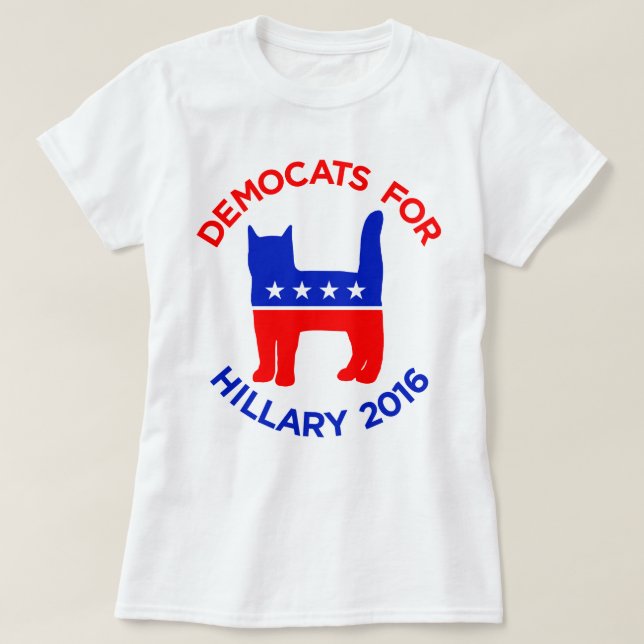 "Democats for Hillary 2016" Women's T-shirt (Design Front)