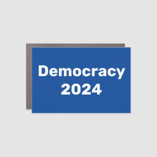 Democracy 2024 Presidential Election Car Magnet