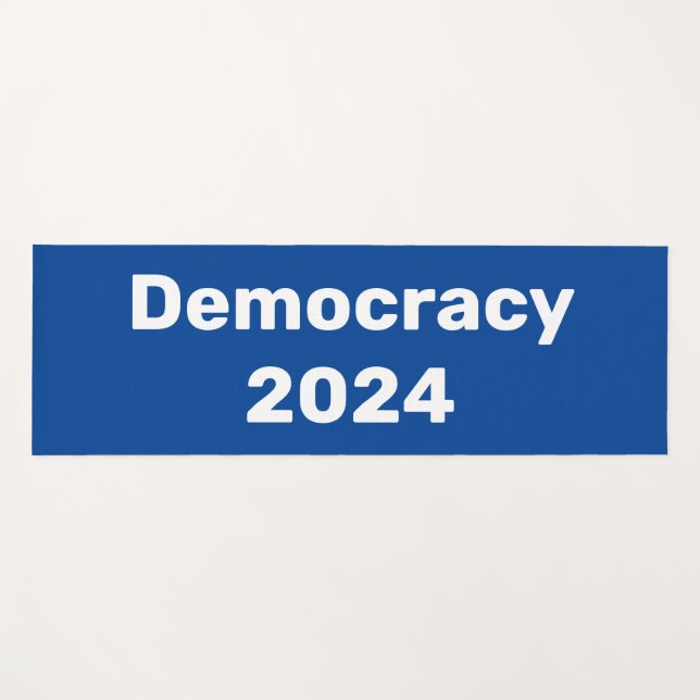 Democracy 2024 Presidential Election Yoga Mat (Front (Horizontal))