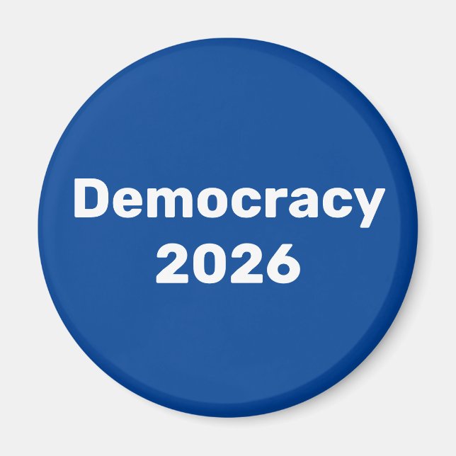 Democracy 2026 Midterm Election Magnet (Front)