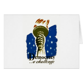 Democracy .. A Challenge - WPA Poster -
