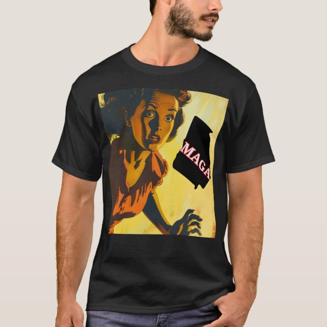 Democracy Anti Maga T-Shirt (Front)