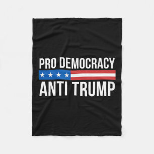 Democracy - Anti Trump - Fleece Blanket