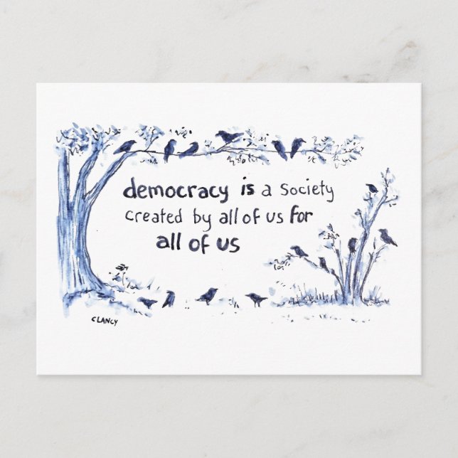 Democracy For All Postcard (Front)