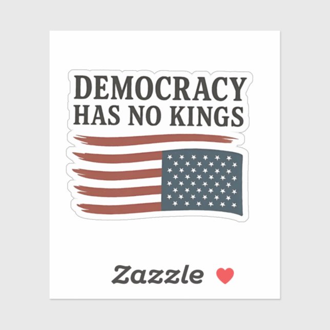 Democracy Has No King Anti Trump USA  (Sheet)
