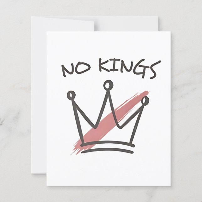 Democracy Has no King Librety Status USA  (Front)