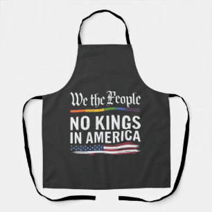 Democracy Has no King Librety Status USA  Apron
