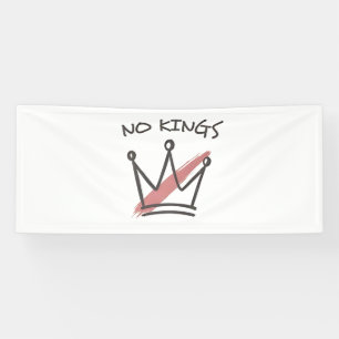 Democracy Has no King Librety Status USA  Banner