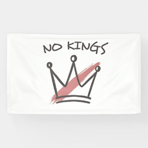 Democracy Has no King Librety Status USA  Banner