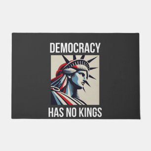 Democracy Has no King Librety Status USA Doormat