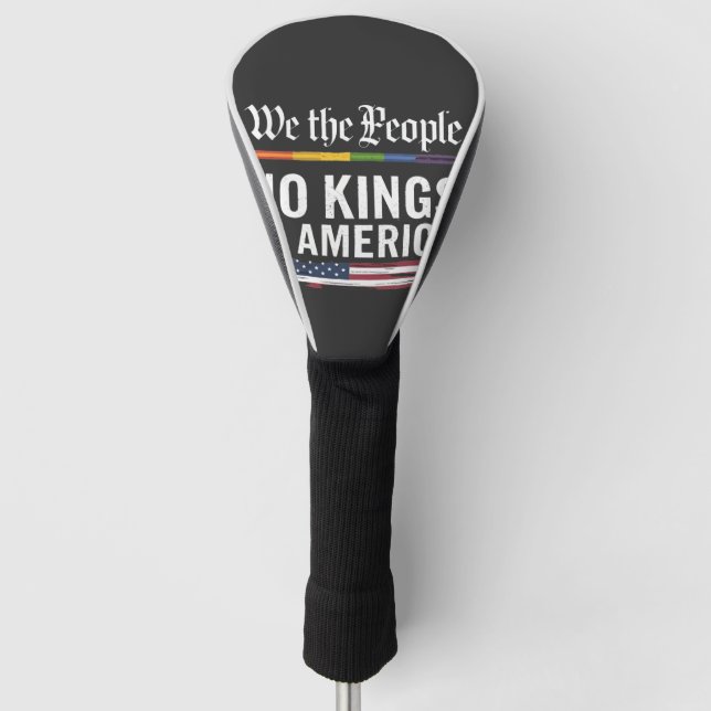 Democracy Has no King Librety Status USA  Golf Head Cover (Front)
