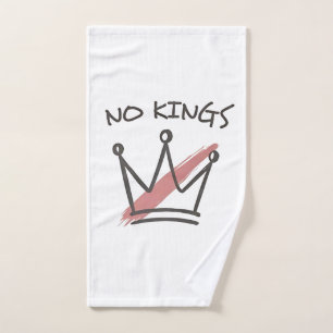 Democracy Has no King Librety Status USA Hand Towel