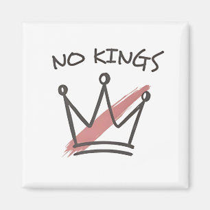 Democracy Has no King Librety Status USA  Magnet