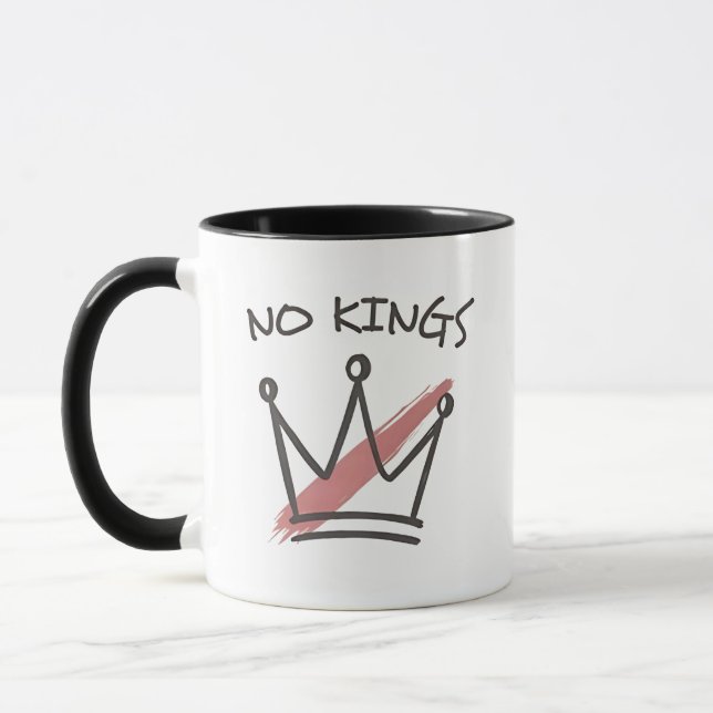 Democracy Has no King Librety Status USA  Mug (Left)