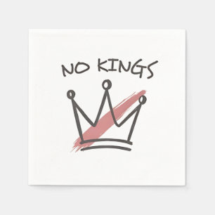 Democracy Has no King Librety Status USA  Napkin