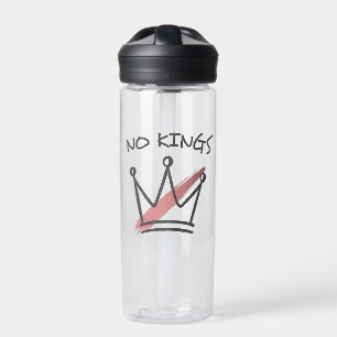 Democracy Has no King Librety Status USA  Water Bottle